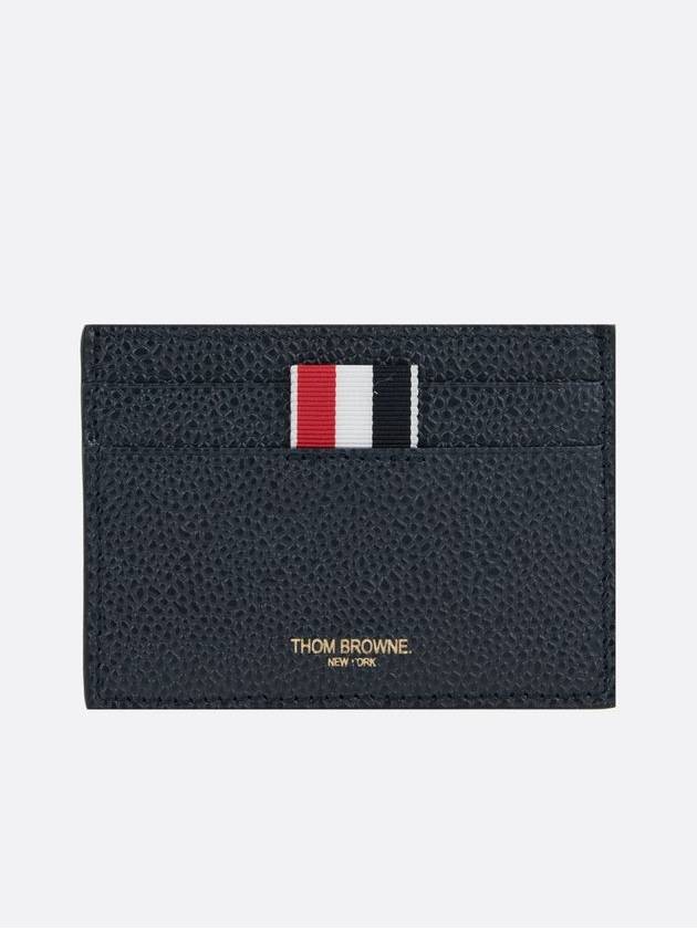 Men's Pebble Diagonal Stripe Card Wallet Navy - THOM BROWNE - BALAAN 2