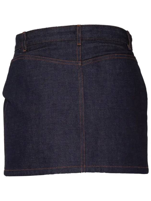 Women's Mini Jupe Denim Skirt Indigo - A.P.C. - BALAAN 3