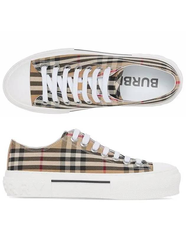 Vintage Check Cotton Sneakers Archive Beige - BURBERRY - BALAAN 3