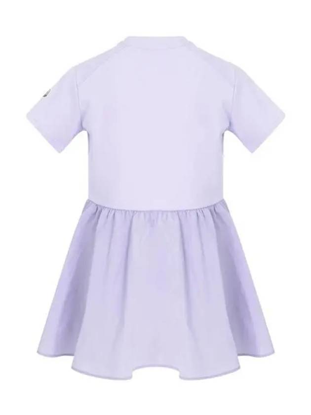 Moncler Junior 12 14 Logo Short Sleeve Dress Purple - MONCLER - BALAAN 2