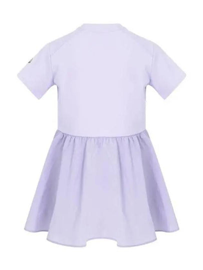 Moncler Junior 12 14 Logo Short Sleeve Dress Purple - MONCLER - BALAAN 2