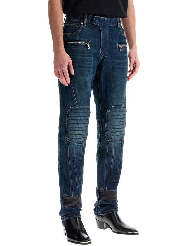 straight leg biker jeans - BALMAIN - BALAAN 2