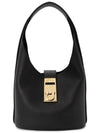 Buckle Hobo Shoulder Bag Black - SALVATORE FERRAGAMO - BALAAN 2