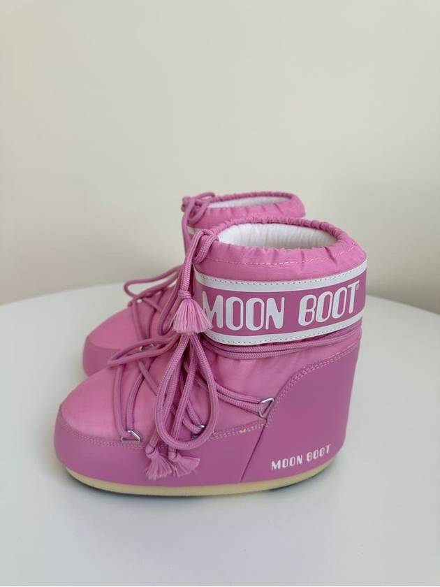 Icon Low Nylon Snow Boots Pink - MOON BOOT - BALAAN 4