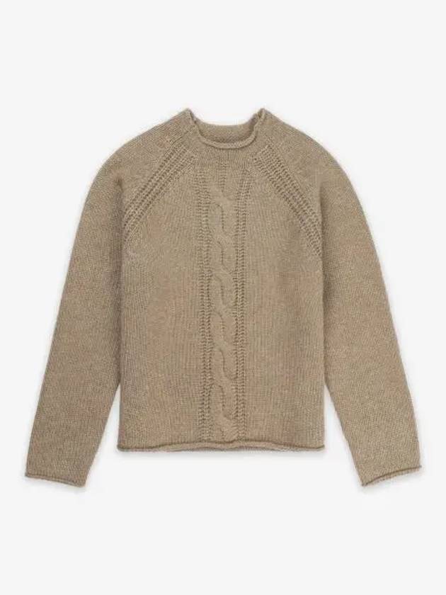 Pico Crew Neck Knit Top Brown - MAX MARA - BALAAN 2