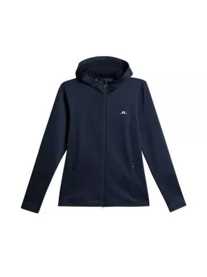 Women's Aerial Zip Up Hoodie Navy - J.LINDEBERG - BALAAN 2