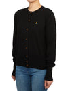 Logo Patch Cardigan Black - VIVIENNE WESTWOOD - BALAAN 6