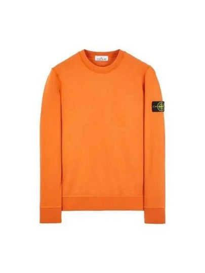 Wappen Patch Crew Neck Sweatshirt Orange - STONE ISLAND - BALAAN 2