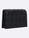 Intrecciato Flap Business Card Wallet Black - BOTTEGA VENETA - BALAAN 4