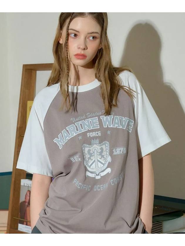 Marine wave raglan short sleeve t-shirt gray - CPGN STUDIO - BALAAN 3