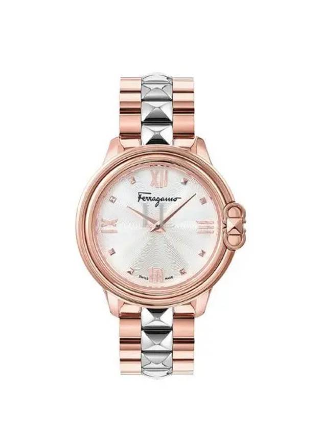 Women's Studmania 34mm Watch Rose Gold - SALVATORE FERRAGAMO - BALAAN 1