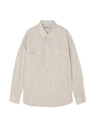 striped western shirt ivory - NUAKLE - BALAAN 1