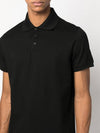 Men's Monogram Cotton Short Sleeve Polo Shirt Black - SAINT LAURENT - BALAAN 3