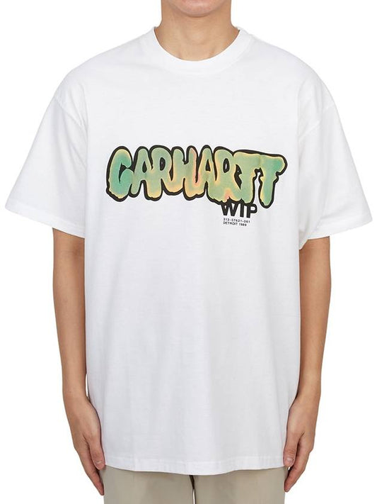 JF White Drip T shirt I03316002XX - CARHARTT WIP - BALAAN 2