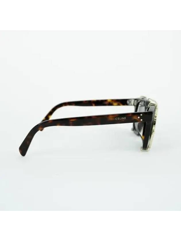 Metal Frame Square Sunglasses Brown 4S268CPMB - CELINE - BALAAN 5