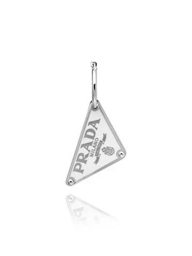 Symbole Pendant Left Earring White - PRADA - BALAAN 3