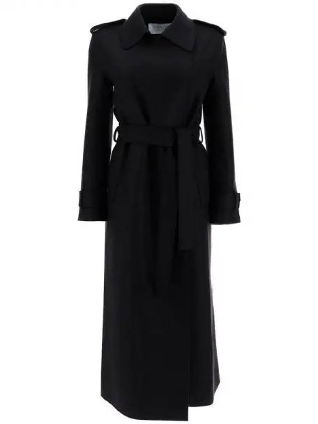 Belted wool coat 271847 - HARRIS WHARF LONDON - BALAAN 1