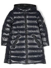 Moncler Kids 8 10 MOKA Hooded Down Coat Navy - MONCLER - BALAAN 1