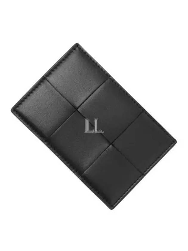 Intrecciato Lambskin Calfskin Card Wallet Black - BOTTEGA VENETA - BALAAN 2