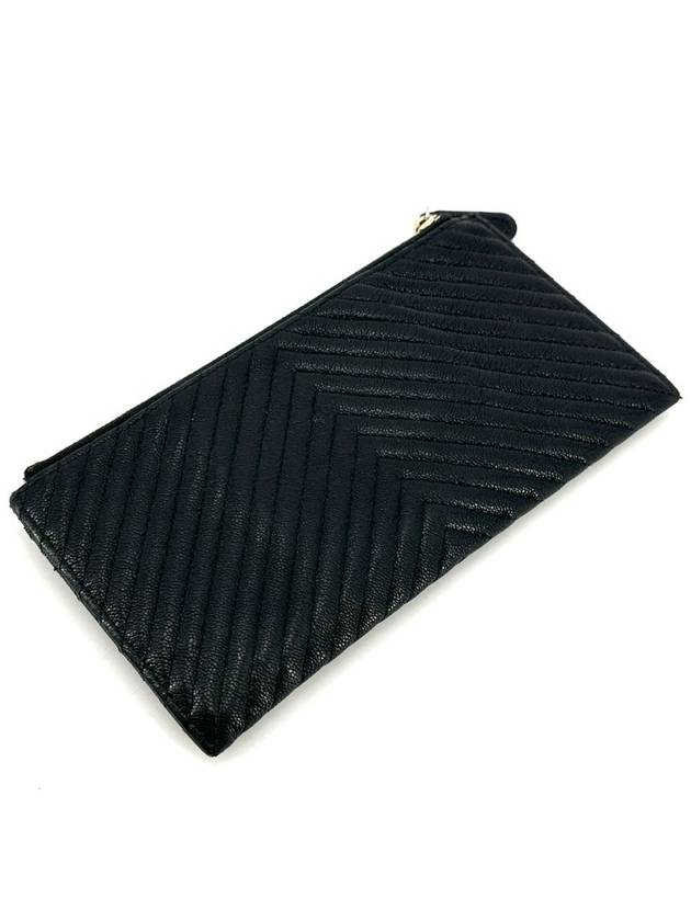 Caviar Boy Chevron Bill Pouch Long Wallet - CHANEL - BALAAN 5