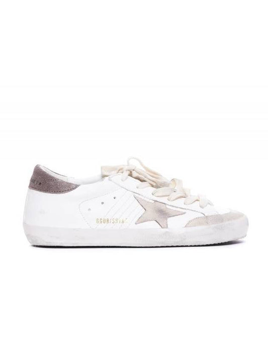 Super Star Lace Up Low Top Sneakers Light Brown White - GOLDEN GOOSE - BALAAN 1
