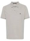 Stretch Piquet Slim Polo Shirt Grey - CP COMPANY - BALAAN 2