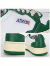 Women's Medalist Green Tab Leather Low Top Sneakers White - AUTRY - BALAAN 7