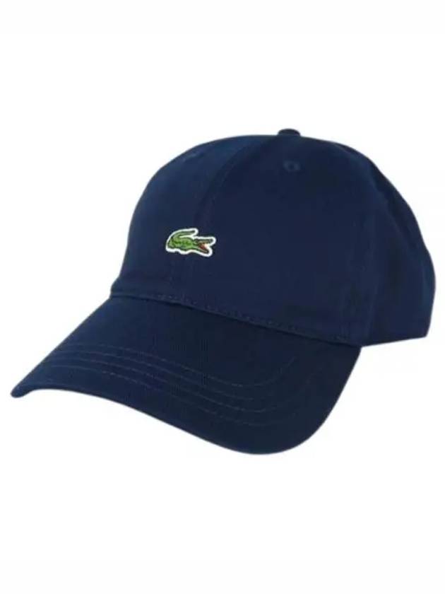 Organic Cotton Twill Ball Cap Navy - LACOSTE - BALAAN 2