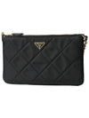 Triangle Logo Chain Pouch Shoulder Bag Black - PRADA - BALAAN 2