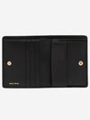 Matelasse Leather Half Wallet Black - MIU MIU - BALAAN 4