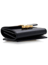 Triomphe Compact Shiny Calfskin Coin Half Wallet Black - CELINE - BALAAN 6