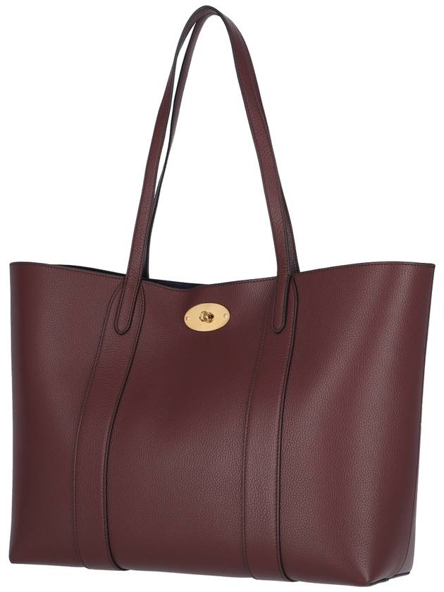 Bayswater Classic Grain Small Tote Bag Oxblood - MULBERRY - BALAAN 3