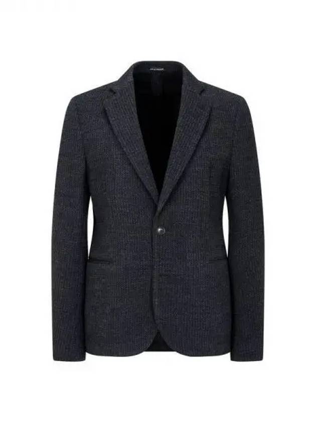 Men s two button knit jacket charcoal gray 270392 - EMPORIO ARMANI - BALAAN 1