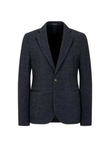 Men s two button knit jacket charcoal gray 270392 - EMPORIO ARMANI - BALAAN 1