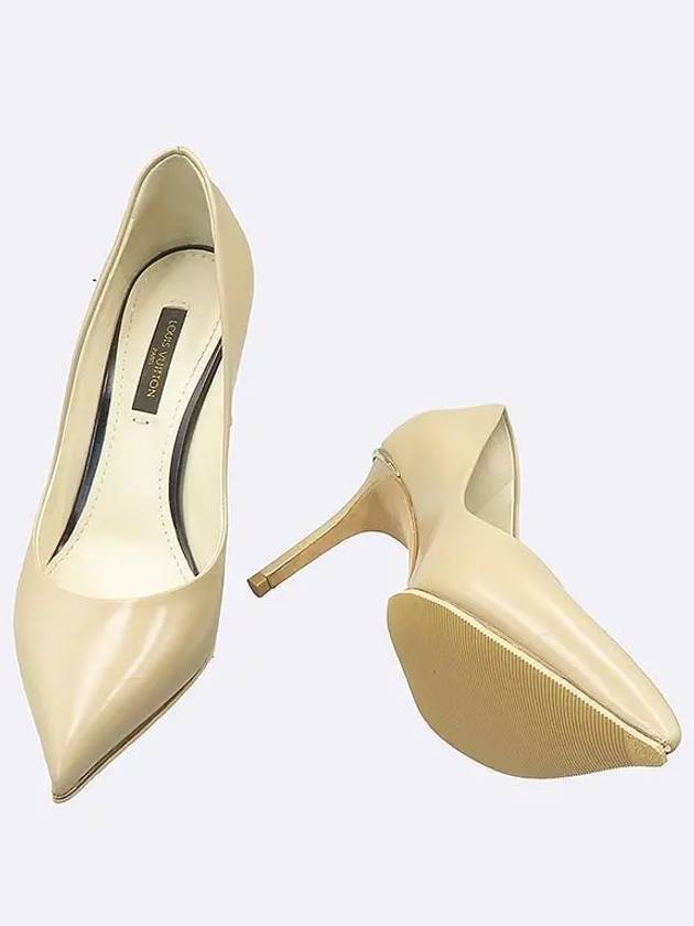 Beige color leather pumps women s shoes size 34 - LOUIS VUITTON - BALAAN 3