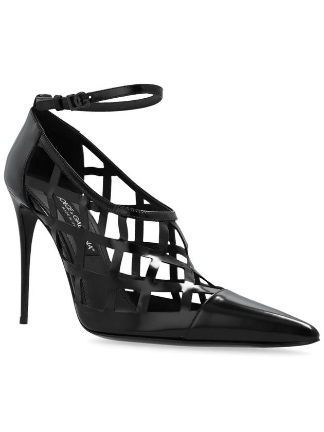 Dolce & Gabbana Leather Heeled Shoes, Women's, Black - DOLCE&GABBANA - BALAAN 4