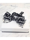 Black White Logo Hair Scrunchie - CHANEL - BALAAN 2