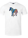 Zebra Big Logo Short Sleeve T-Shirt White - PAUL SMITH - BALAAN 3