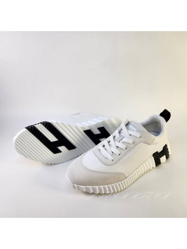 Bouncing Low Top Sneakers White - HERMES - BALAAN 11