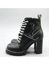 Smith Market Used Luxury Black Boots Women s Shoes - LOUIS VUITTON - BALAAN 4