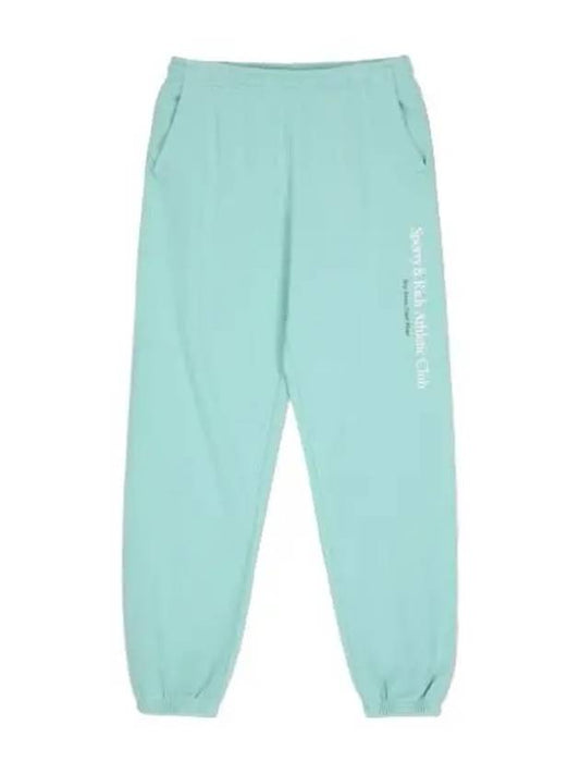 Athletic Club Sports Pants Aqua White - SPORTY & RICH - BALAAN 1