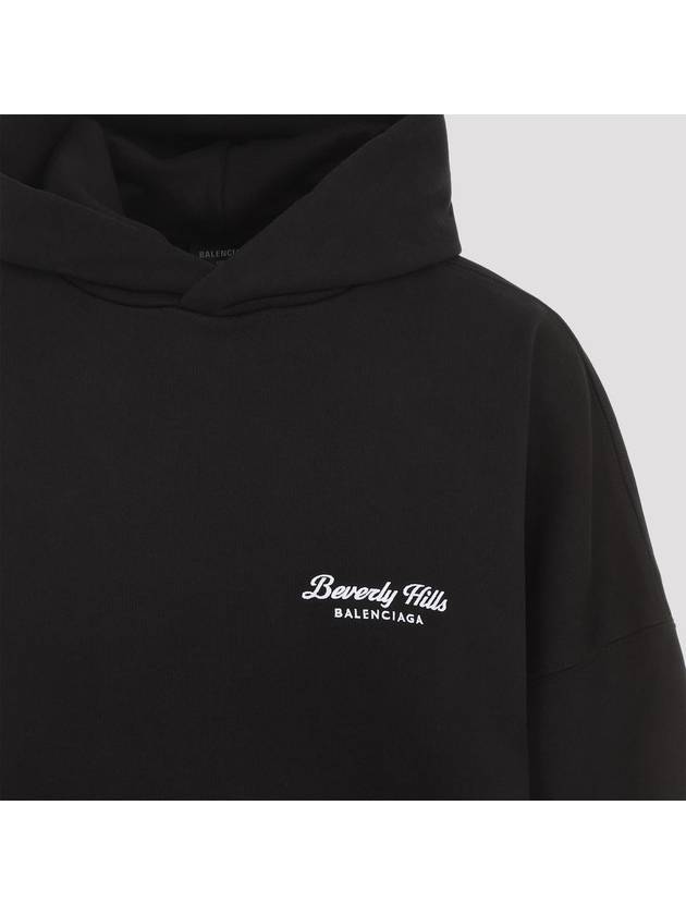 Beverly Hills Embroidered Hoodie Black - BALENCIAGA - BALAAN 4