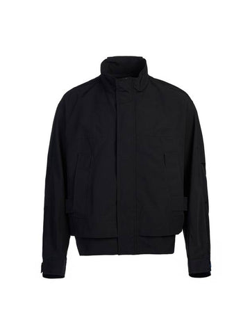 Men's Two Pocket Zip Up Jacket Black - SOLID HOMME - BALAAN 1