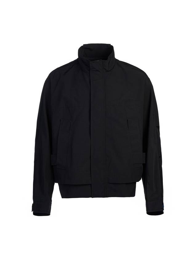 Men's Two Pocket Zip Up Jacket Black - SOLID HOMME - BALAAN 2