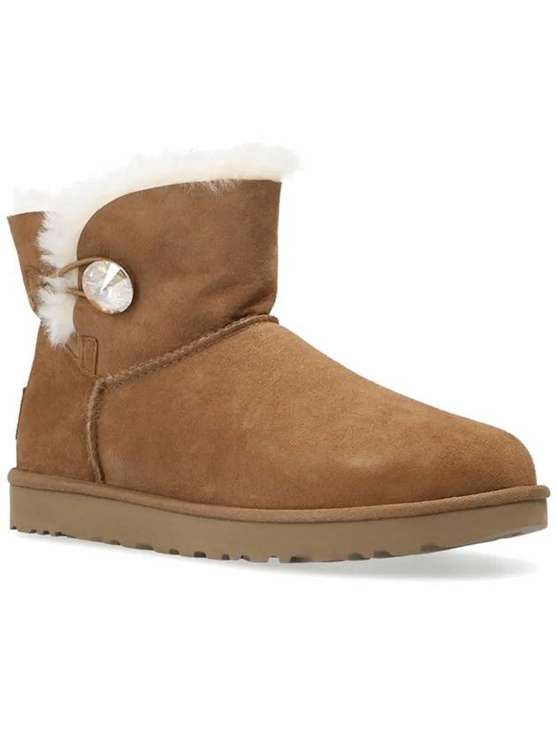 Mini Bailey Button Bling Winter Boots Chestnut Gold - UGG - BALAAN 4