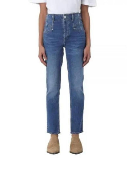 Niliane Slim Denim Jeans Blue - ISABEL MARANT - BALAAN 2