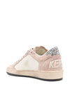 Ball Star Double Quarter Low Top Sneakers Powder Pink - GOLDEN GOOSE - BALAAN 4