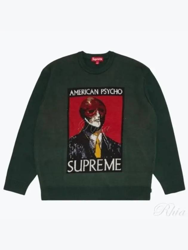 America Psycho Sweatshirt Top FW23SK43 GREEN - SUPREME - BALAAN 1