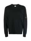 Light Fleece Sweatshirt Black - CP COMPANY - BALAAN 2