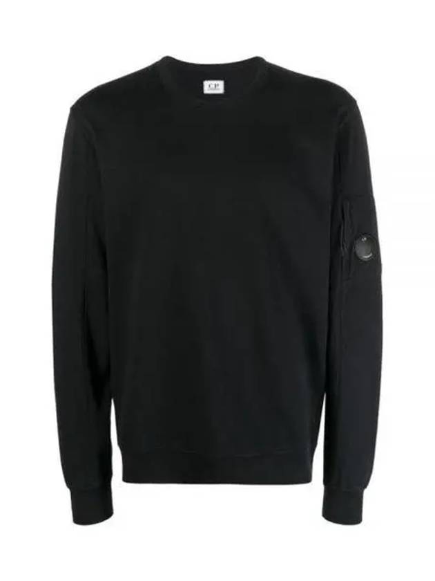 Light Fleece Sweatshirt Black - CP COMPANY - BALAAN 2